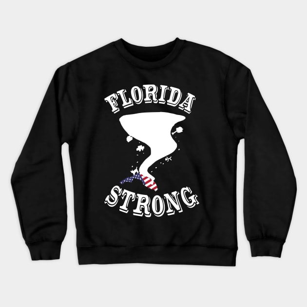 Florida Strong after Hurricane Ian Crewneck Sweatshirt by K0tK0tu